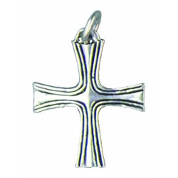 Cross with grooves along its arms (Small)