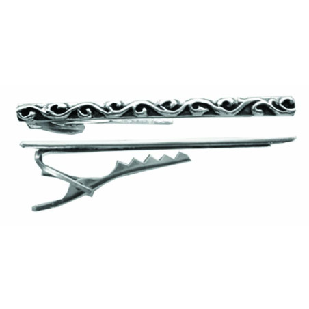 Tie Clip with Scattering Flowers