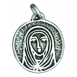 Médaille Vierge Ronde Champlevé