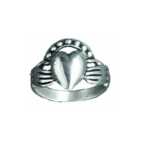 Large Heart and Hands Ring