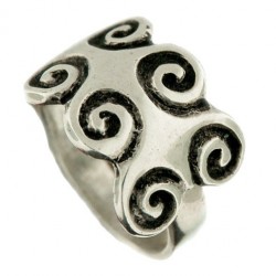 Bague en argent artisanale symbolique maritime 