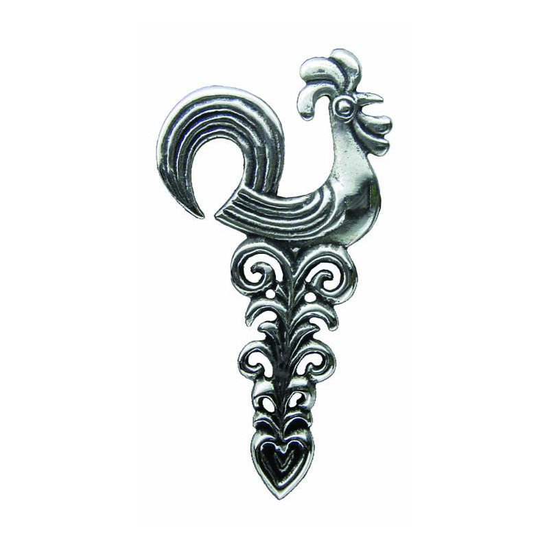 Rooster Perched Brooch