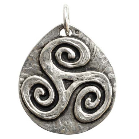 Oval Triskelion Pendant