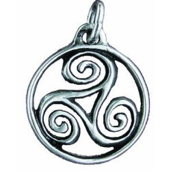 Pendentif Triskel Cerclé Moyen