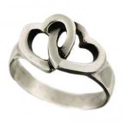 interlaced-heart ring 3.9g