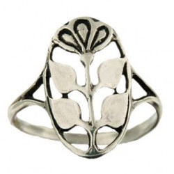 flower-in-medal ring 2.1g