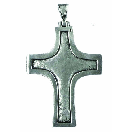 Pectoral Cross with Smooth Rim, Diamond Back