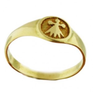 Toulhoat small ermine signet ring 3g