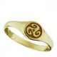 Toulhoat triskel small signet ring 3g