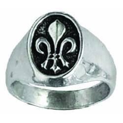 Signet ring with lily