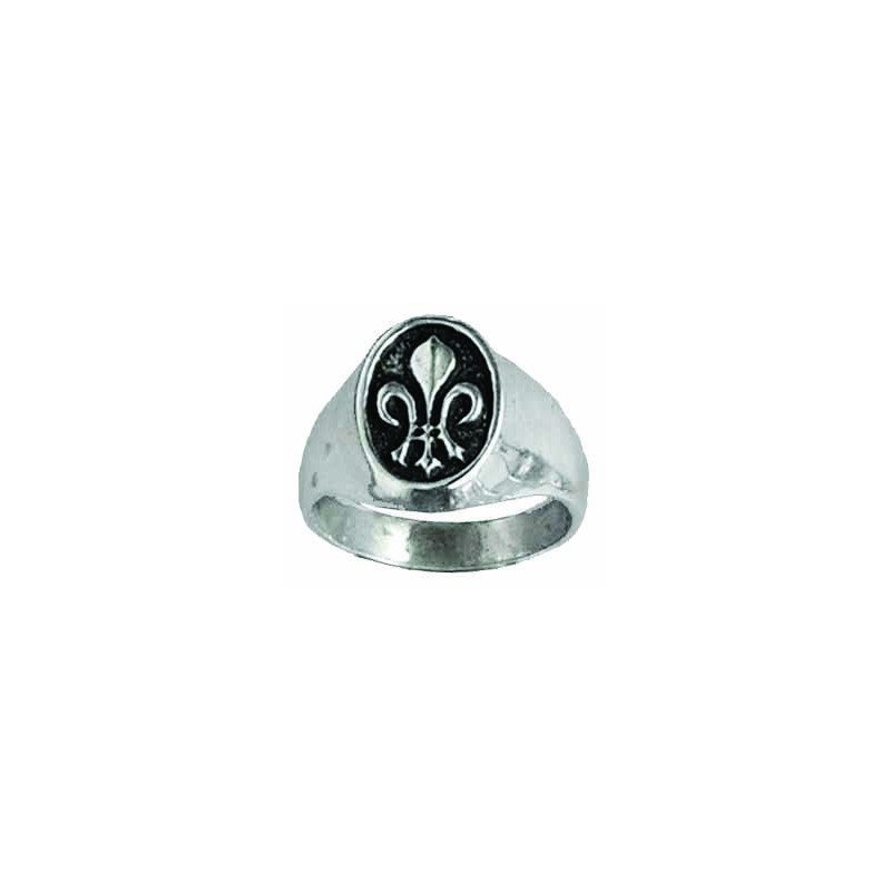 Signet ring with lily
