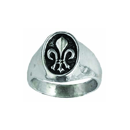 Signet ring with lily