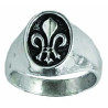 Signet ring with lily