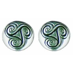 Round Triskel Buttons