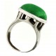 Bague Toulhoat pierre agate verte