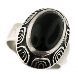 Toulhoat onyx ring 7.6g