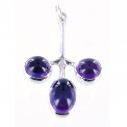 Toulhoat shamrock amethyst pendant 7g