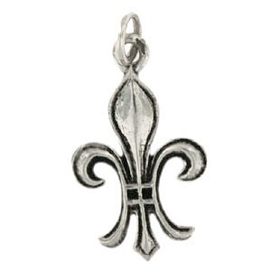 Pendentif Toulhoat représentant une fleur de lys