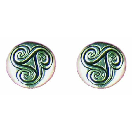 Round Triskel Button Clips