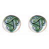Round Triskel Button Clips