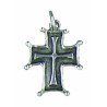 Raised Cross with Rim, Speckled