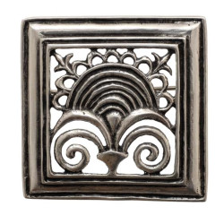 Square Fleuron Brooch