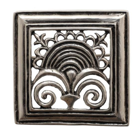 Broche Fleuron Carré