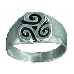 Small Triskel Signet Ring