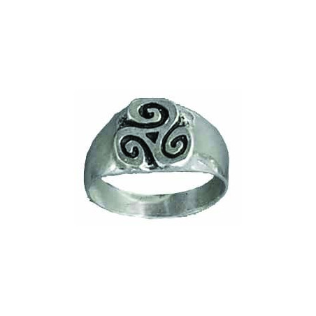 Small Triskel Signet Ring