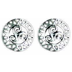 Op Triskel Round Openwork Buttons