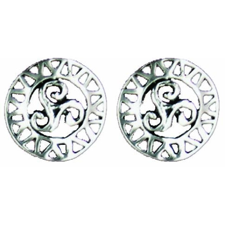 Op Triskel Round Openwork Buttons